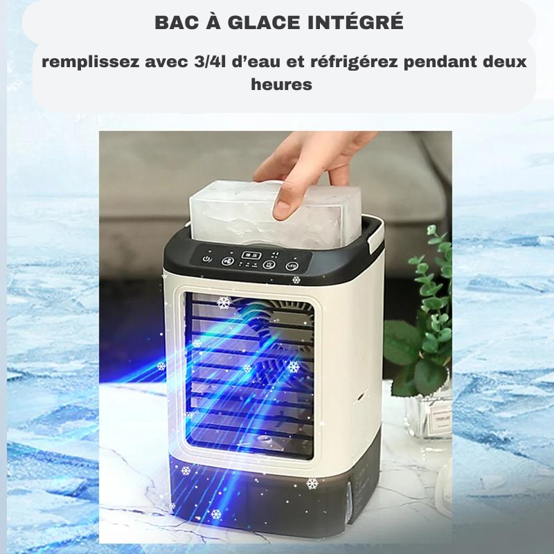 Climatiseur Portable 4 en 1: Veilleuse, Purificateur, Humidificateur et Refroidisseur d'Air Portable par Évaporation d'Eau Gallery Cadeaux