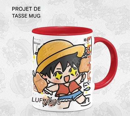 Tasse à Eau en Céramique Personnalisée - Luffy, Zoro &amp; Sanji