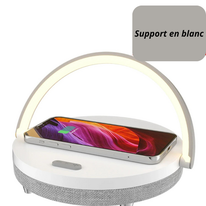 Lampe Veilleuse LED Moderne 3 en 1 avec Chargeur de Téléphone et Haut parleur bluetooth Gallery Cadeaux