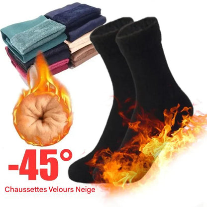 Chaussettes thermiques épaisses en peluche pour femmes et filles, chaussettes de sol en laine de velours, chaussettes de couchage pour la maison, bottes de neige, document solide, doux, chaud, hiver Gallery Cadeaux