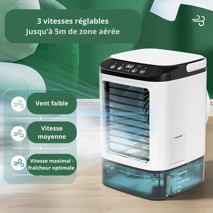 Climatiseur Portable 4 en 1: Veilleuse, Purificateur, Humidificateur et Refroidisseur d'Air Portable par Évaporation d'Eau Gallery Cadeaux