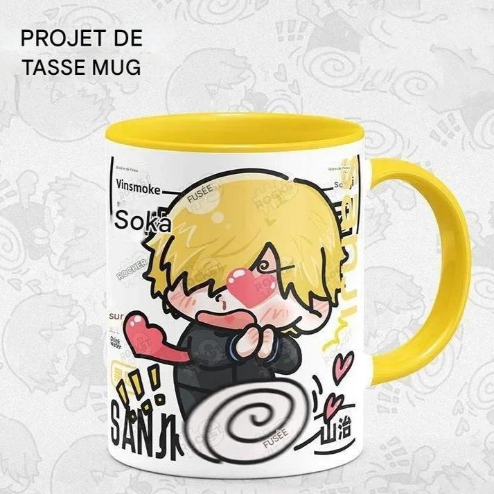 Tasse à Eau en Céramique Personnalisée - Luffy, Zoro &amp; Sanji