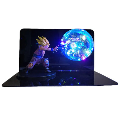 Lampe LED Dragon Ball Super - Goku, Vegeta &amp; Gogeta