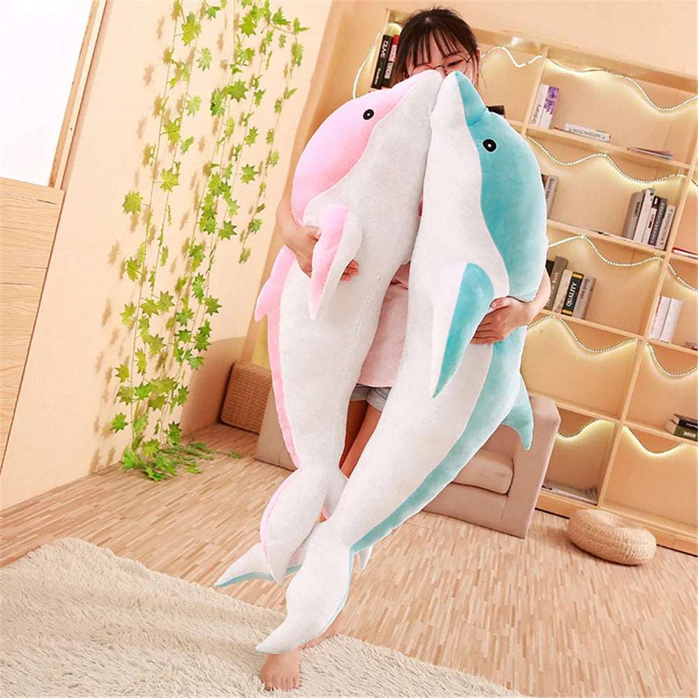 30cm Kawaii Soft Dolphin Plush Toys Dolls Stuffed Down Cotton Animal Nap Pillow Creative Kids Toy Christmas Gift for Girls Gallery Cadeaux