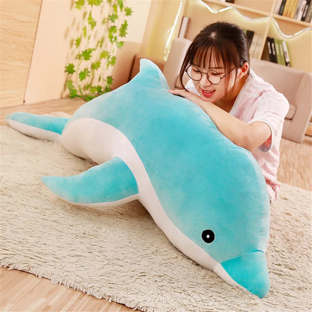 30cm Kawaii Soft Dolphin Plush Toys Dolls Stuffed Down Cotton Animal Nap Pillow Creative Kids Toy Christmas Gift for Girls Gallery Cadeaux