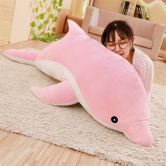 30cm Kawaii Soft Dolphin Plush Toys Dolls Stuffed Down Cotton Animal Nap Pillow Creative Kids Toy Christmas Gift for Girls Gallery Cadeaux