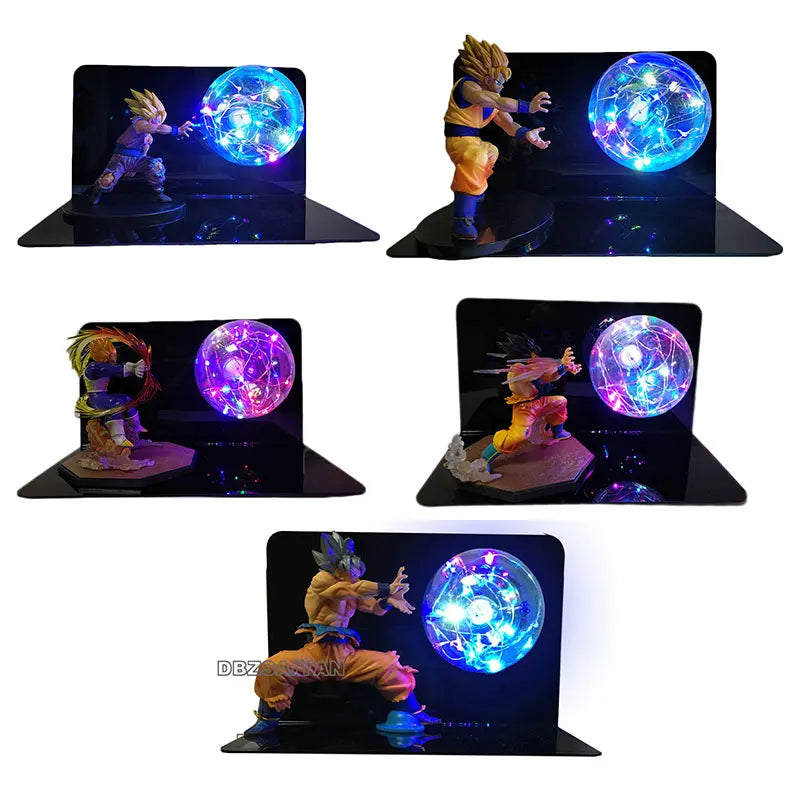 Lampe LED Dragon Ball Super - Goku, Vegeta &amp; Gogeta