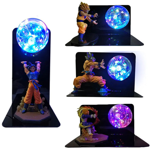 Lampe LED Dragon Ball Super - Goku, Vegeta &amp; Gogeta