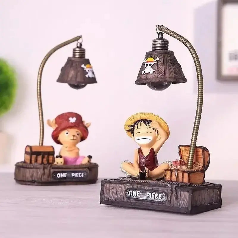 One Piece Luffy high-value animation peripheral cartoon cute desktop night light decoration learning office unisex birthday gift Gallery Cadeaux