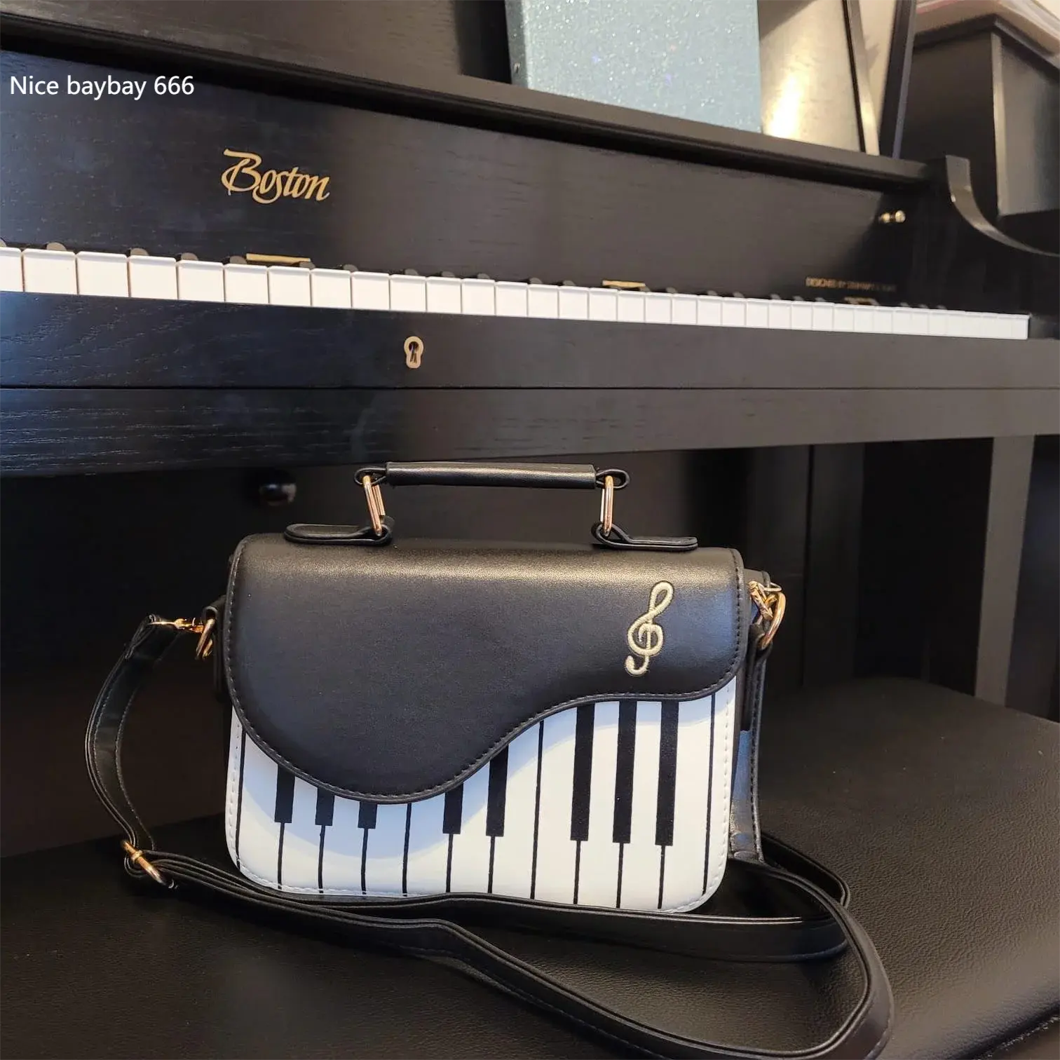 Sac Tendance Original en Piano pour Femmes Gallery Cadeaux