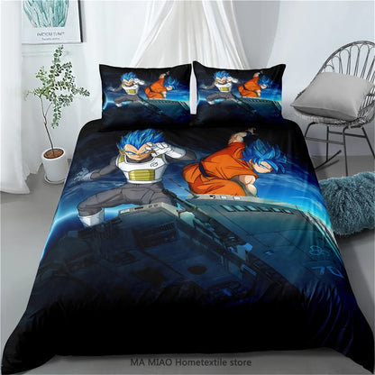 Ensembles de Literie Dragon Ball pour Enfants - Housse de Couette &amp; Taie d'Oreiller