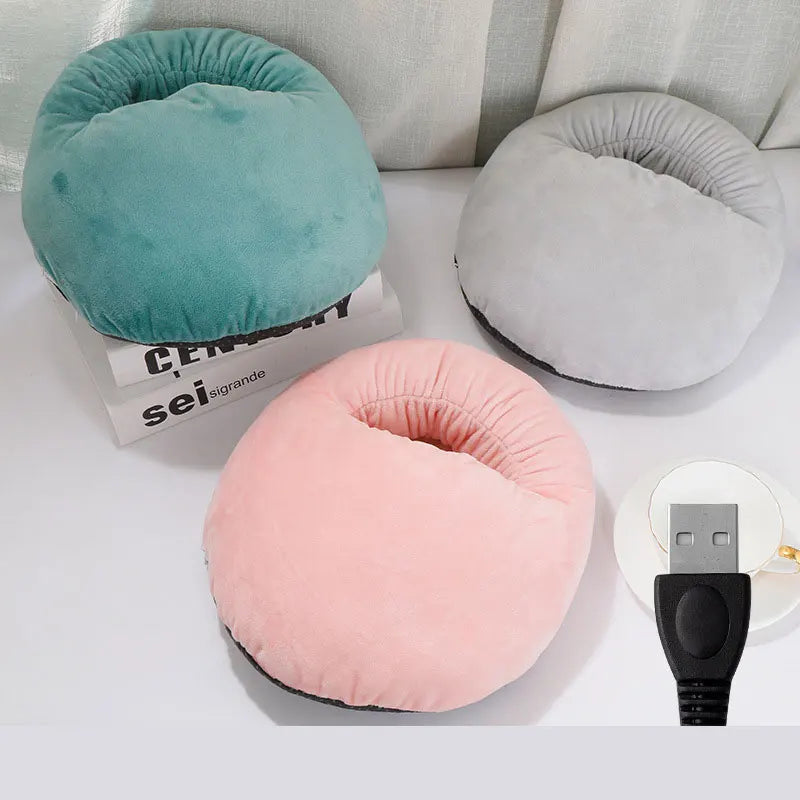 Chauffe-pieds électrique USB, coussin chauffant sous le bureau, Wskins d'hiver, chauffe-jambes en peluche Glutnel, 5V par pipeline Gallery Cadeaux