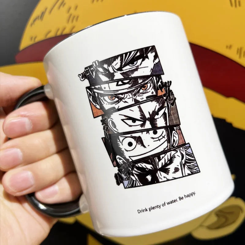 Tasse à Eau en Céramique Personnalisée - Fan de Sanji &amp; Luffy