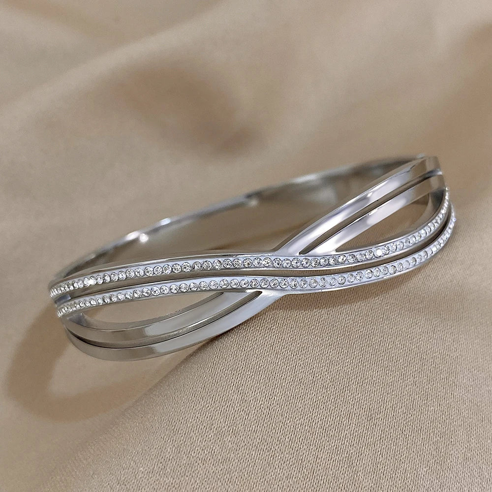 Bracelet Infini en acier inoxydable de Style Breloque