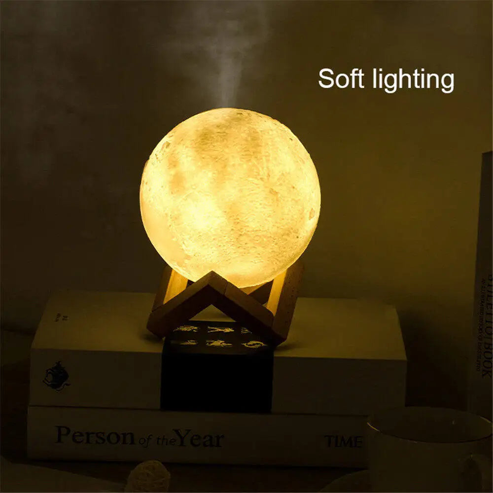 Lampe Lune Décoratif Multifonctions avec Diffuseur d'huile Essentielle et Humidificateur d'air Portable ultrasonique Gallery Cadeaux