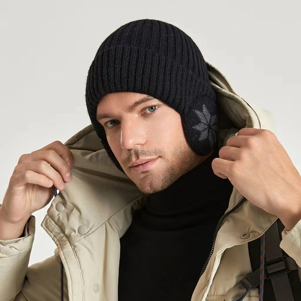 Chapeau en peluche unisexe pour hommes et femmes, bonnets en laine, protection des oreilles, chaud, résistant au froid, neige, mode, Skullies, extérieur, nouveau, hiver Gallery Cadeaux