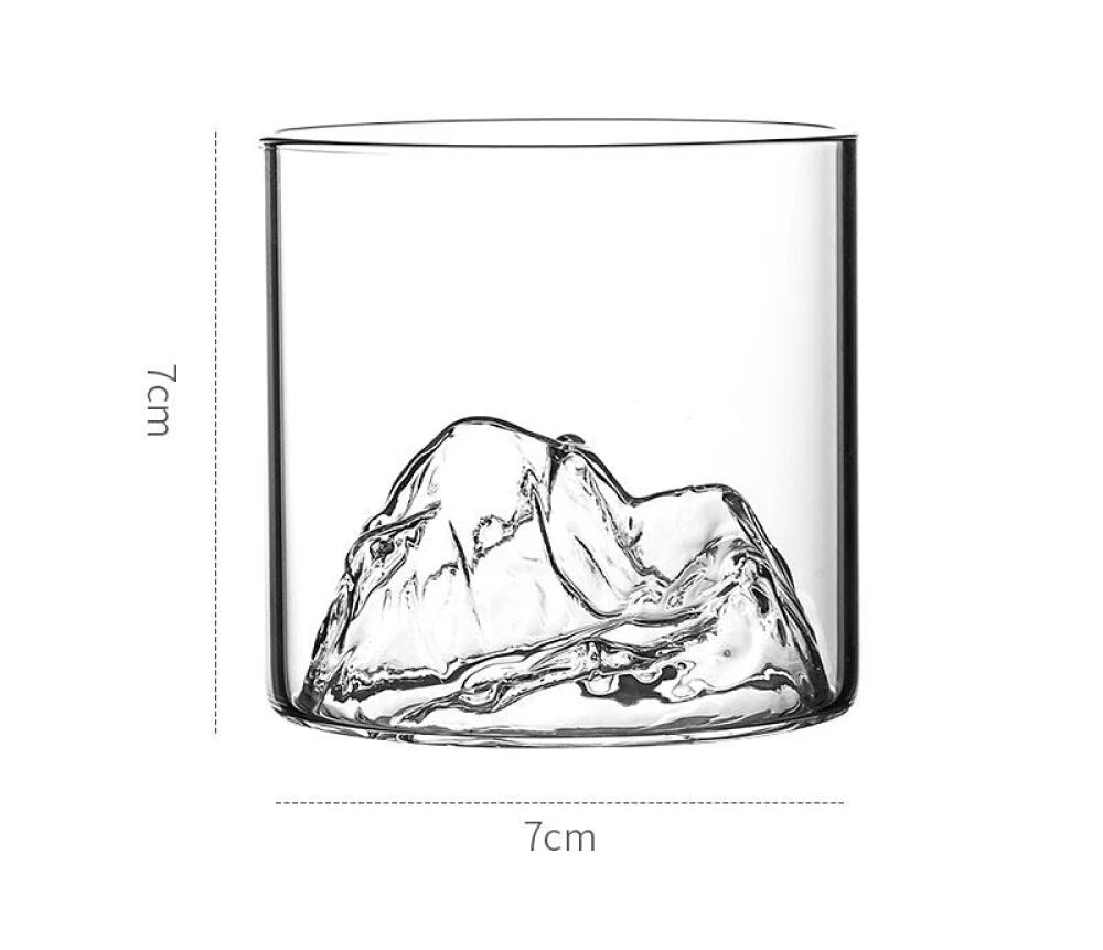 Verre Résistant Multifonctions en forme de Montagne - Verre pour Jus, Whisky, Lait, Thé Glacé Gallery Cadeaux