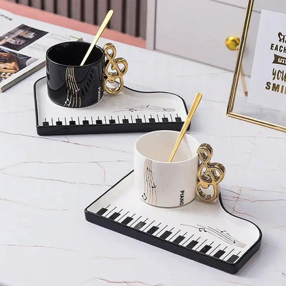 Tasse Personnalisée musicale en Céramique avec Plateau en Piano - Cadeau Original Gallery Cadeaux