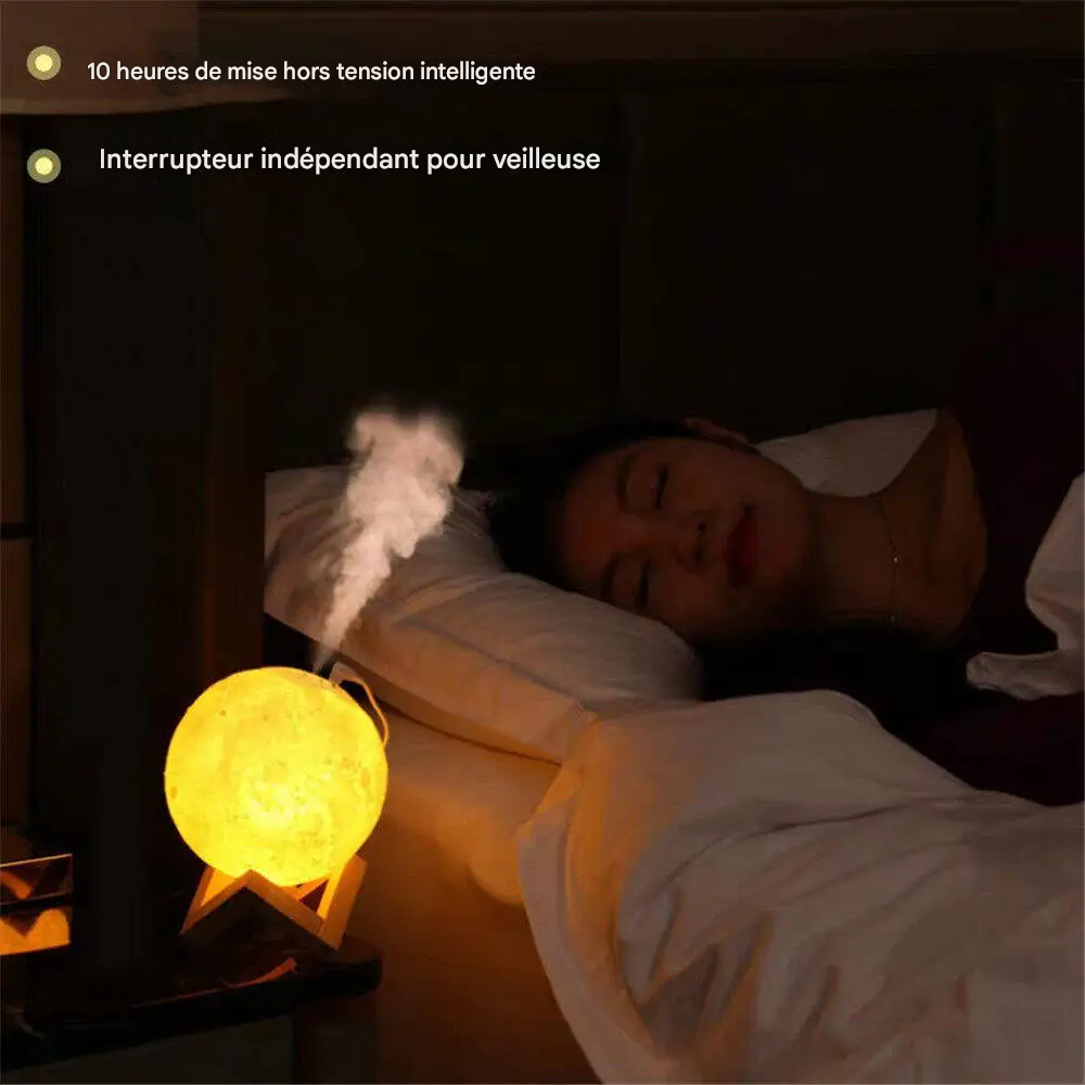 Lampe Lune avec Diffuseur d'huile Essentielle et Humidificateur d'air Portable ultrasonique Gallery Cadeaux