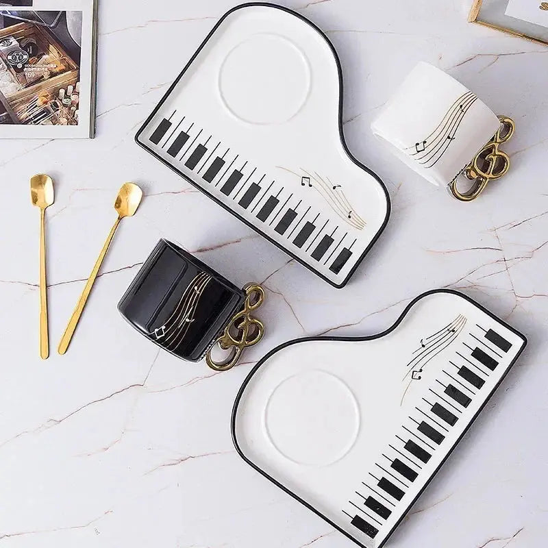 Tasse Personnalisée musicale en Céramique avec Plateau en Piano - Cadeau Original Gallery Cadeaux