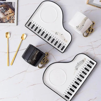 Tasse Personnalisée musicale en Céramique avec Plateau en Piano - Cadeau Original Gallery Cadeaux