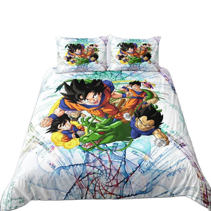 Ensembles de Literie Dragon Ball pour Enfants - Housse de Couette &amp; Taie d'Oreiller