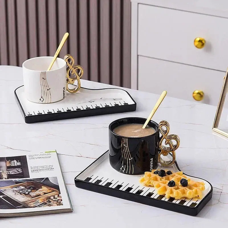 Tasse Personnalisée musicale en Céramique avec Plateau en Piano - Cadeau Original Gallery Cadeaux