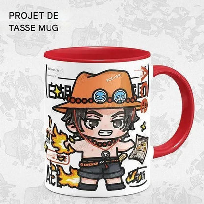 Tasse à Eau en Céramique Personnalisée - Luffy, Zoro &amp; Sanji