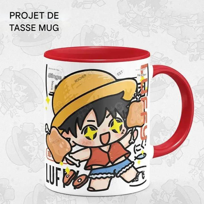 Tasse à Eau en Céramique Personnalisée - Luffy, Zoro &amp; Sanji