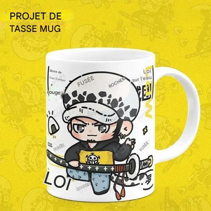 Tasse à Eau en Céramique Personnalisée - Luffy, Zoro &amp; Sanji