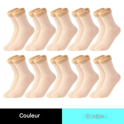 Chaussettes thermiques en peluche pour femmes : douceur et chaleur en hiver Gallery Cadeaux