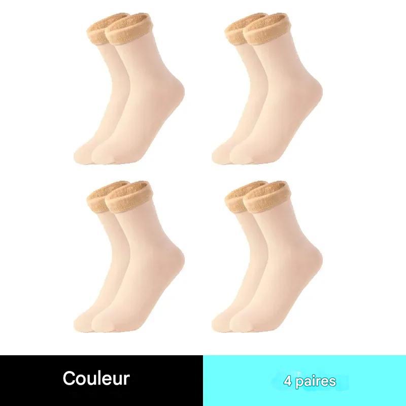 Chaussettes thermiques en peluche pour femmes : douceur et chaleur en hiver Gallery Cadeaux